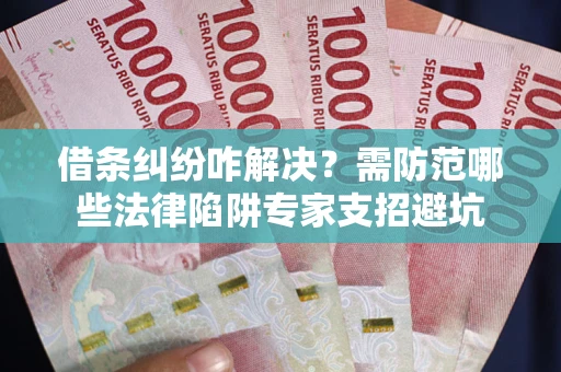 济南借条纠纷咋解决？需防范哪些法律陷阱专家支招避坑