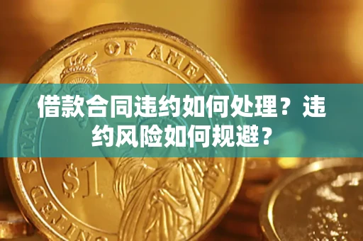 济南借款合同违约如何处理？违约风险如何规避？