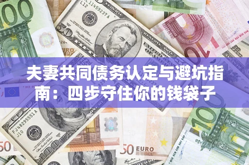 济南夫妻共同债务认定与避坑指南：四步守住你的钱袋子