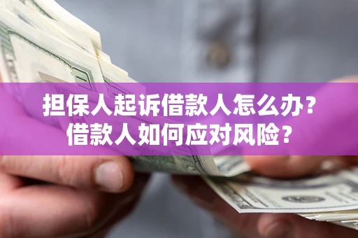 济南担保人起诉借款人怎么办？借款人如何应对风险？