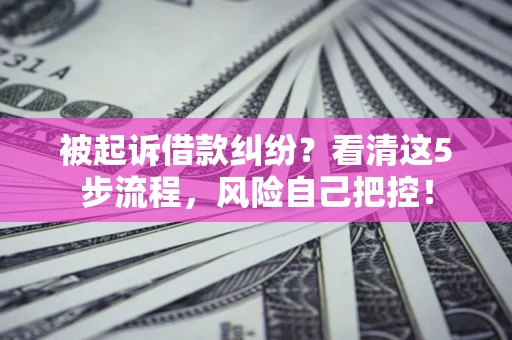 济南被起诉借款纠纷？看清这5步流程，风险自己把控！
